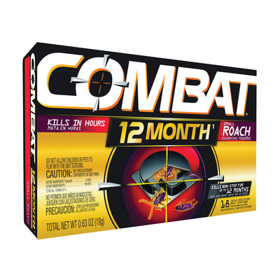 Combat Max Small Roaches Bait Stations - 18 Count