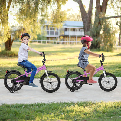 Vélo d'entraînement pour enfants de 16 pouces avec système de freinage double