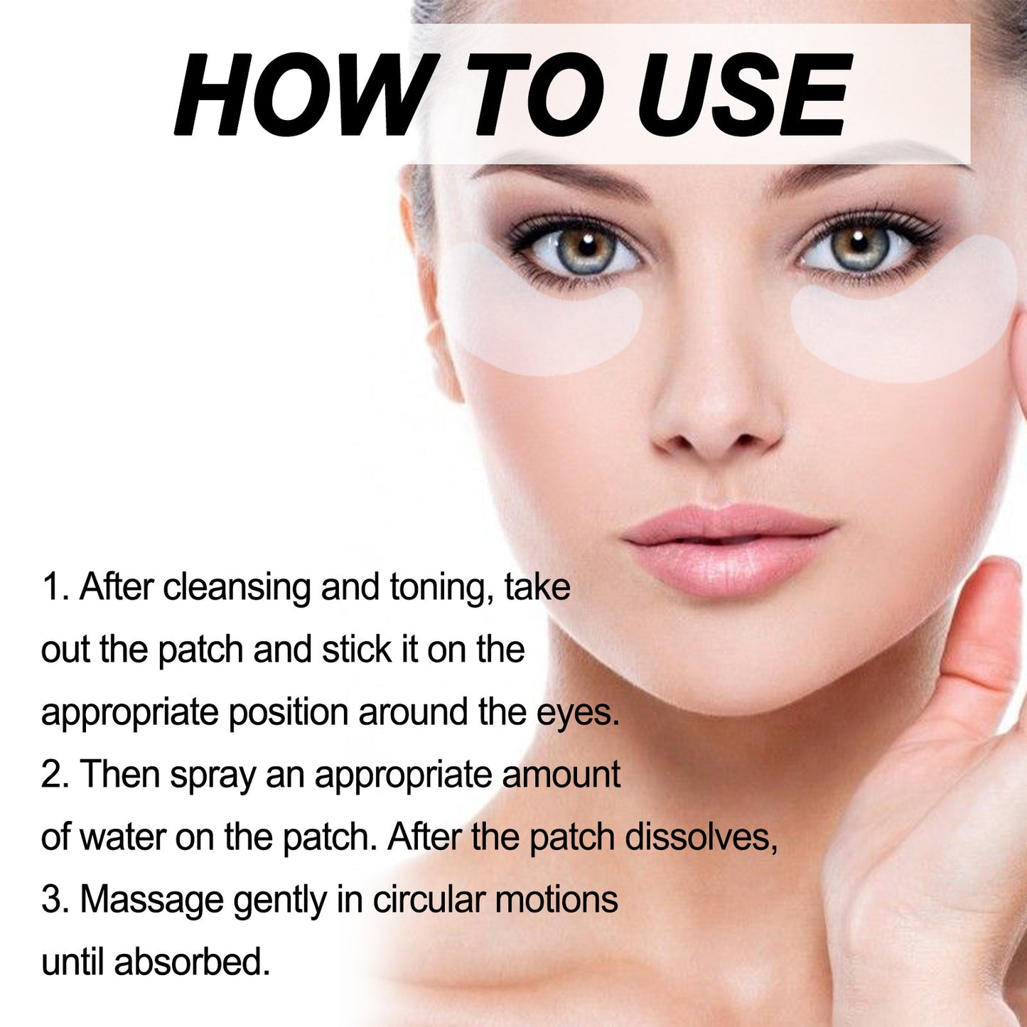 Hydrolyzed Collagen Eye Mask Firming, Lightening And Repairing Eye Lines And Dark Circles - Korvel