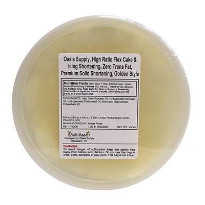 Sweetex Golden Flex Icing Shortening, High Ratio, From 2.5 to 50 lbs *** New packaging**** - Korvel