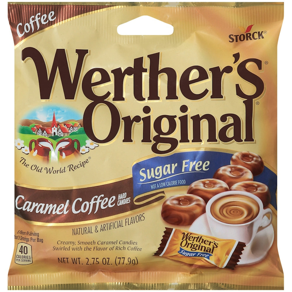 Werther's Original Sugar Free Caramel Coffee Hard Candies - 2.75 Oz
