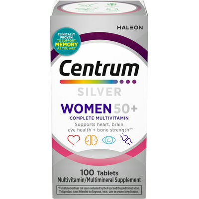 Centrum Silver Femmes 50+ Comprimés Multivitaminés - 100 Comptes