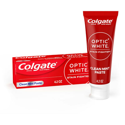 Dentifrice Colgate Optic White Stain Fighter - Menthe Fraîche, 4,2 oz