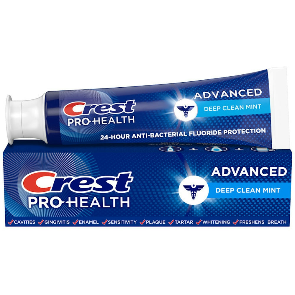 Pasta de dientes Crest Advanced Fluoride Deep Clean Mint 5.1 Oz