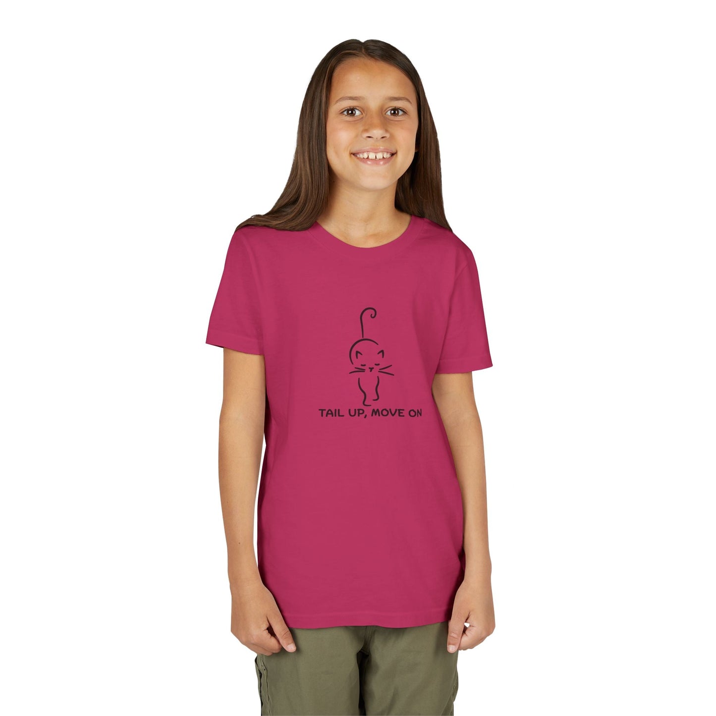 Tail Up, Move On Youth Tee – Small Human, Big Attitude