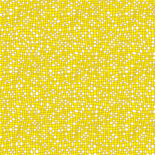 Teensy Checks Yellow Cheeto's World Cotton Fabric 44"/45" Per Yard