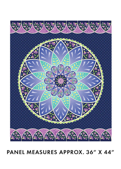 Tela de Panel Multi Twilight Serenade Blossom 36" x 44"