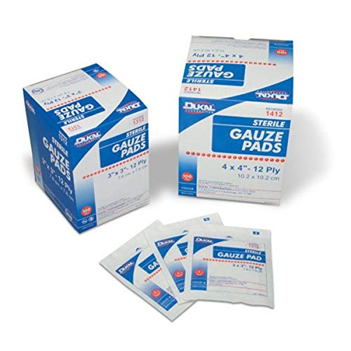 Cramer Gazes 12 épaisseurs 3x3″ - 100 Tampons