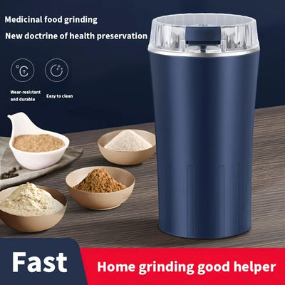 Electric Coffee Bean Grinder Multifunctional with One-Press Control Food Processor Blender for Espresso Nuts Grains Easy Clean - Korvel