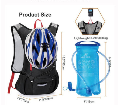 Sac à dos à eau portable de 2L Fashion
