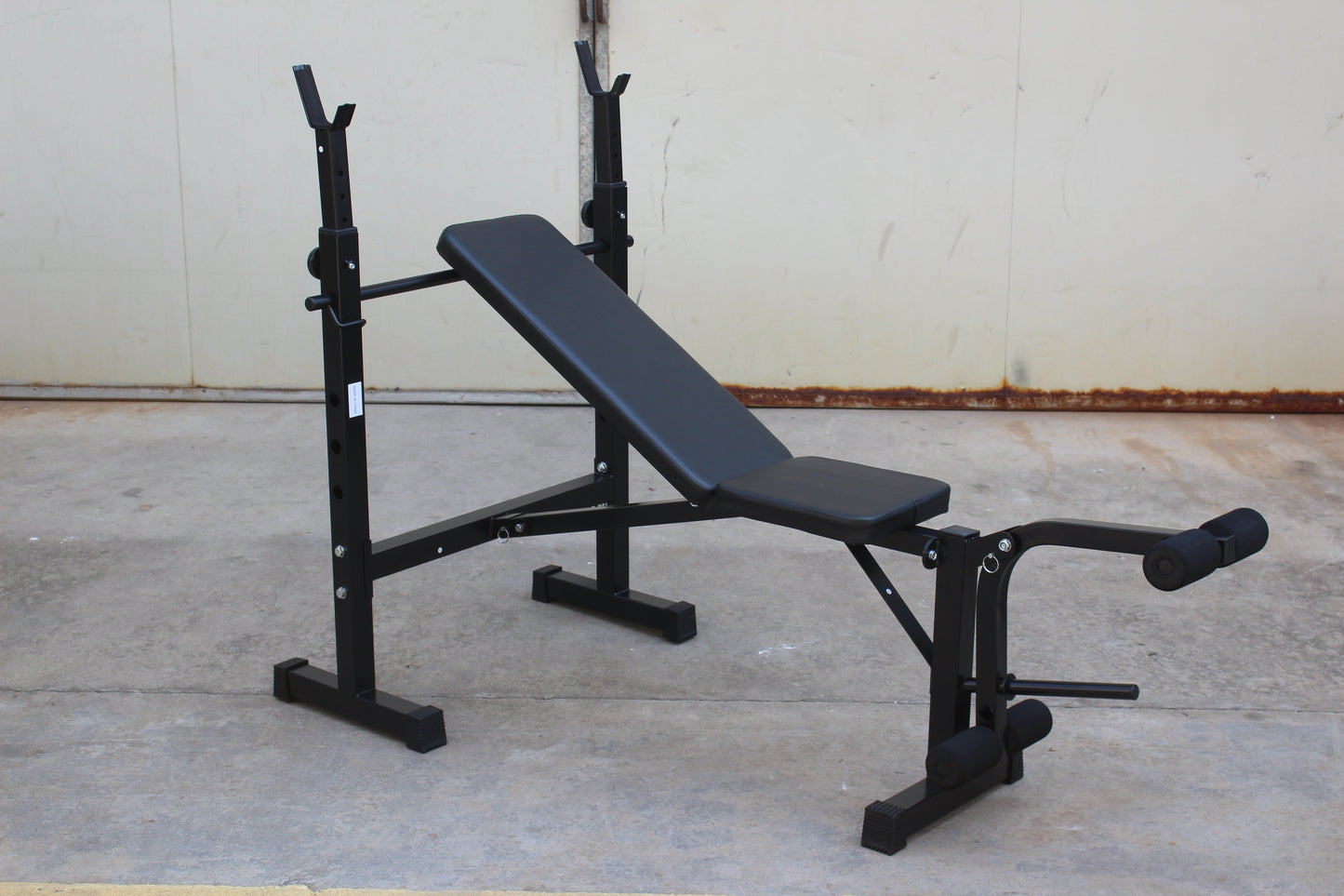 Olympic Weight Bench Bench Press Set with Squat Rack and Bench for Home Gym Full-Body Workout - Korvel