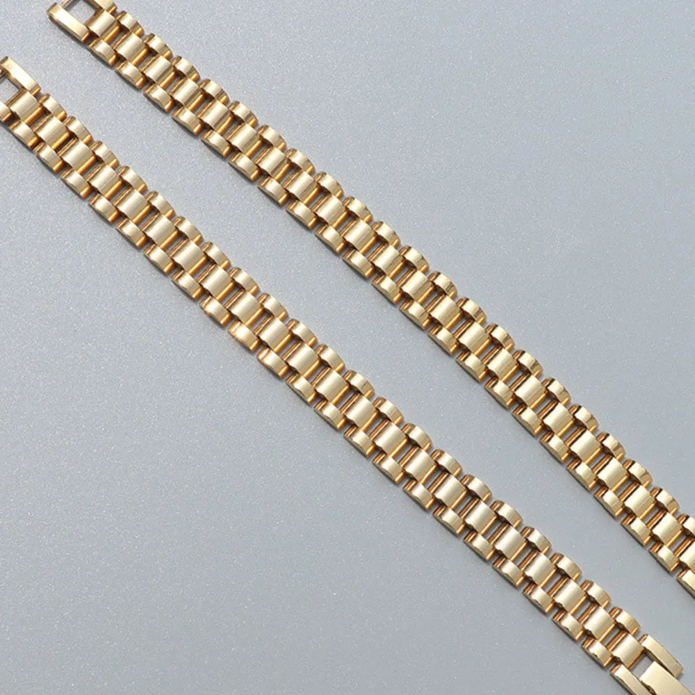 Pulsera de Cadena de Acero de Titanio Premium