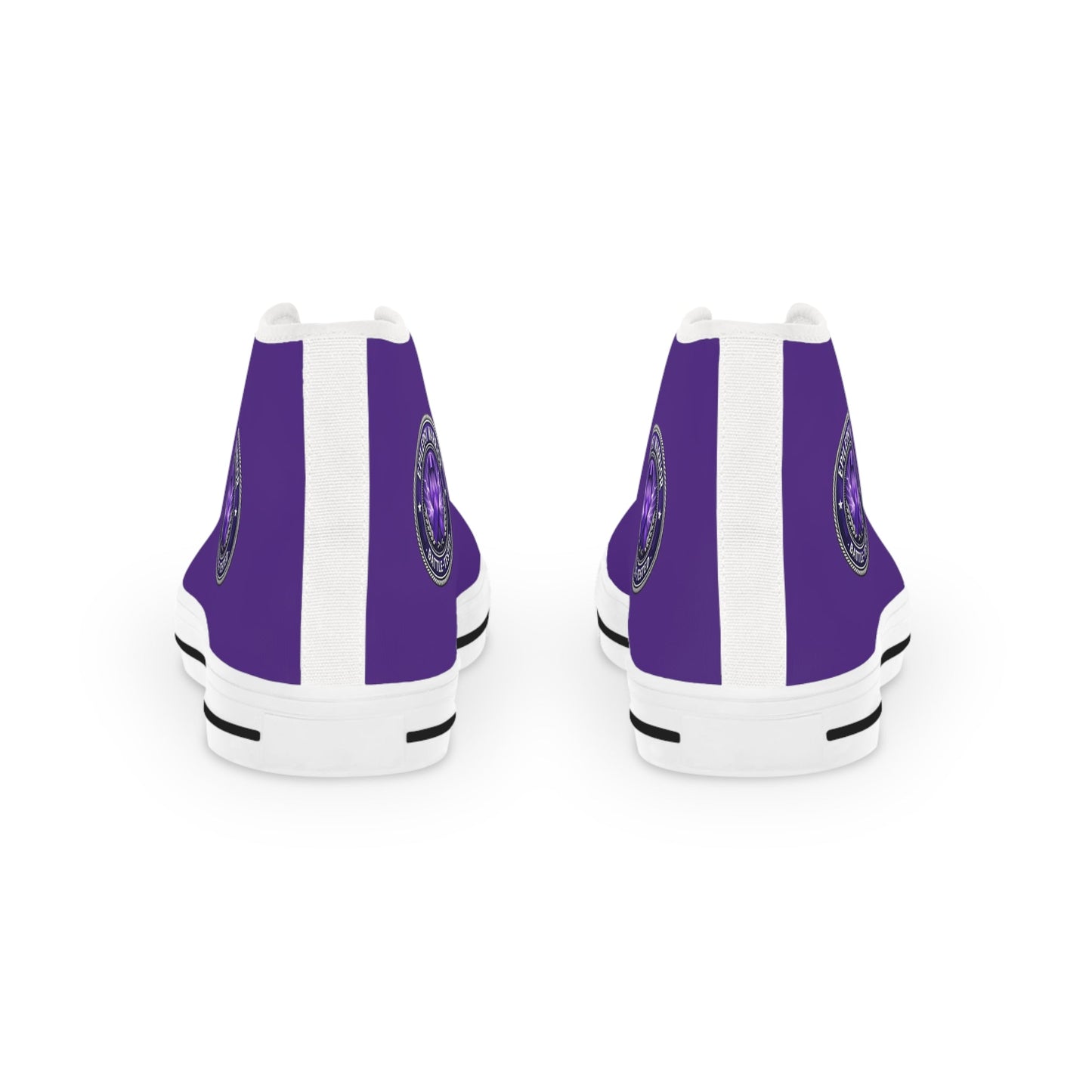 Men’s Purple High-Top Sneakers – Epilepsy Awareness Design