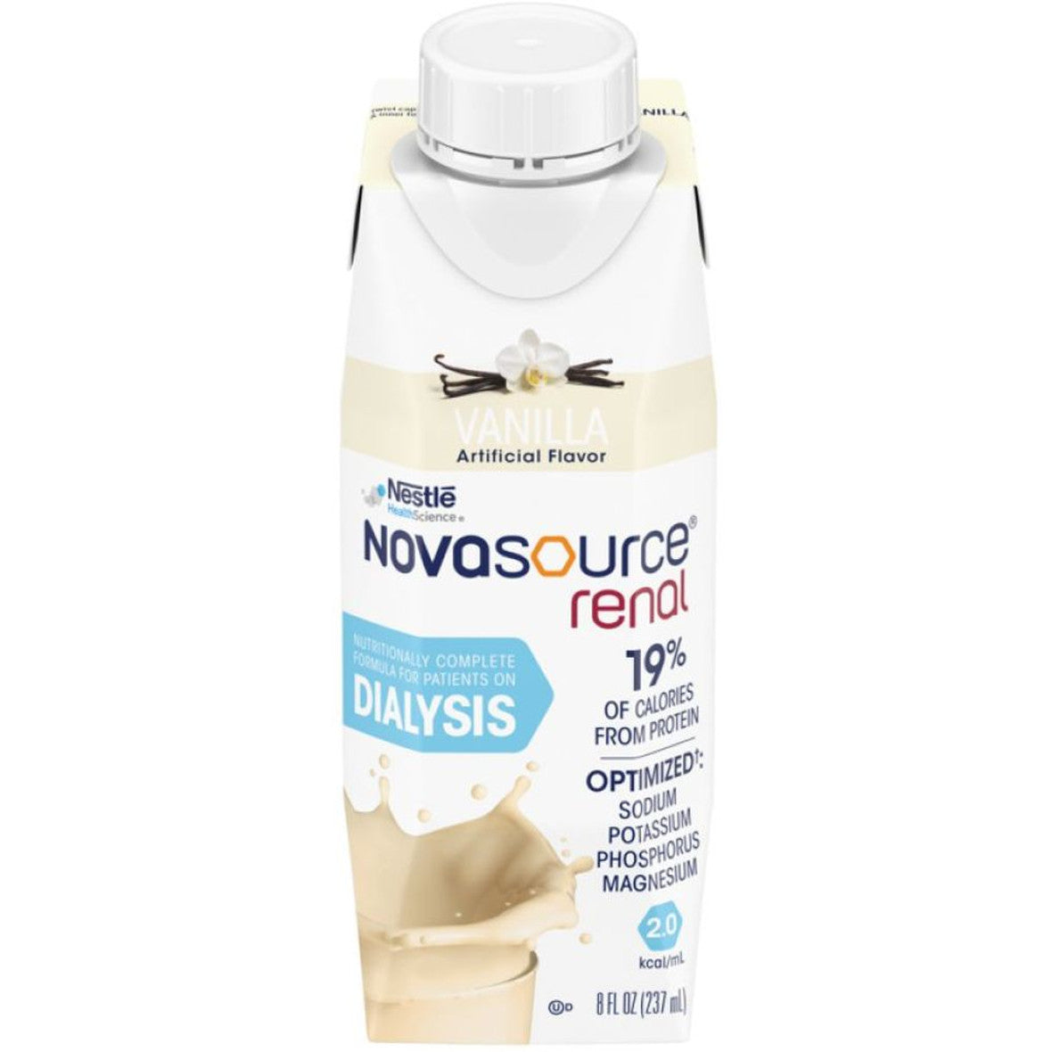 Nestlé Novasource® Renal – Sabor Vainilla (8 fl oz, 24/Caja)