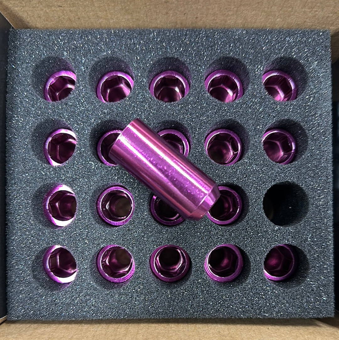 NNR 48mm Inner Hex Lug Nuts - 12x1.5 - Pink