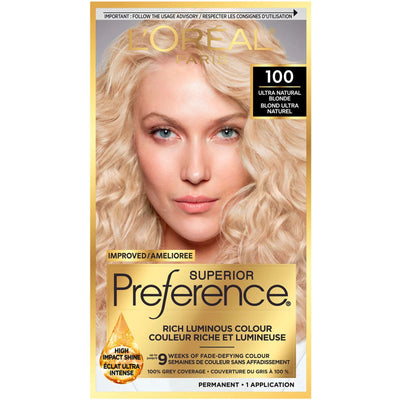 L'Oreal Paris Superior Preference Fade-Defying Hair Color, 8.5A Champagne Blonde