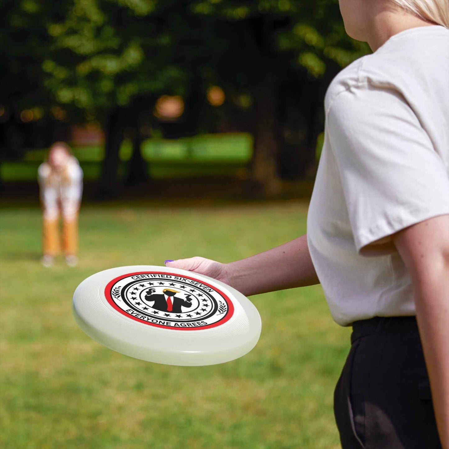 Disque volant Certified Six-Seven – Frisbee de parodie politique