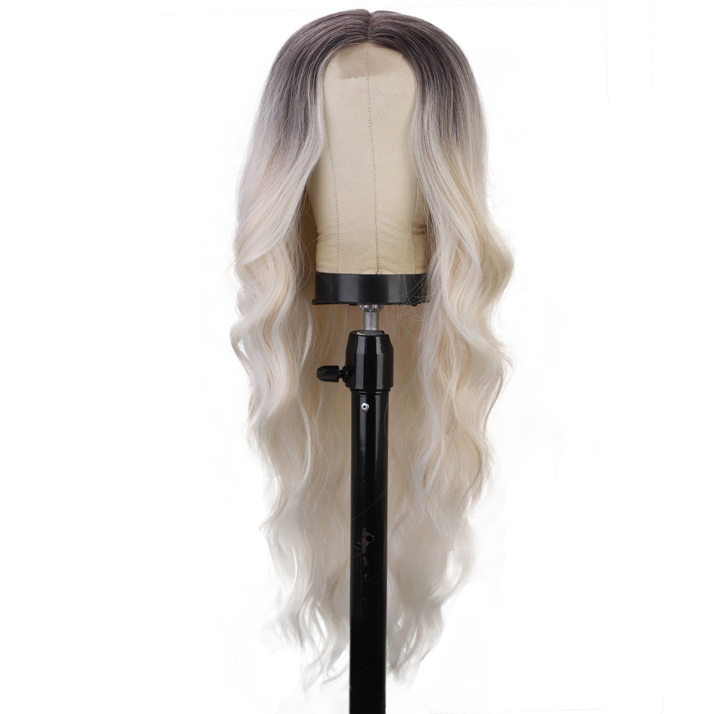 Premium Long Curly Hair Wig with Gradual Color Change