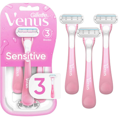 Gillette Venus Sensitive Women's Disposable Razor - 3 Count