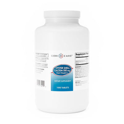 Geri-Care Calcium Tablet with Vitamin D - 1,000 Tablets