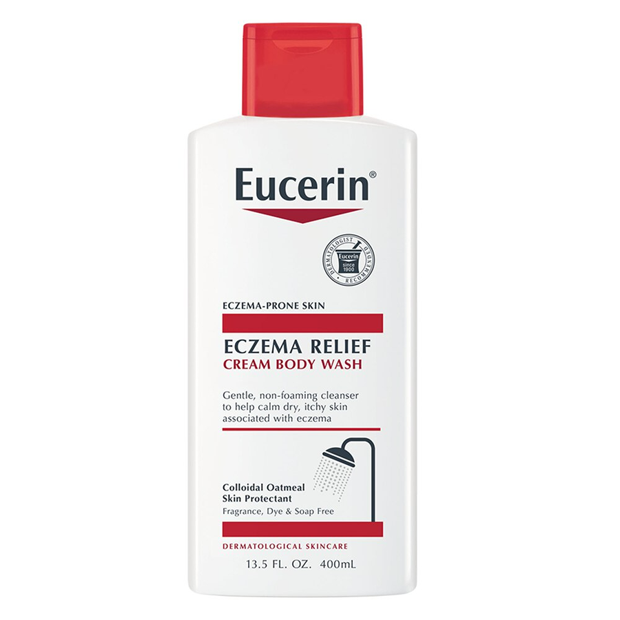 Eucerin Crème Lavante pour le Corps pour Peau Sensible, 13,5 Fl Oz