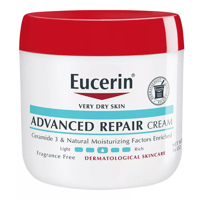 Crema Eucerin Advanced Repair - Sin fragancia, 16 oz.