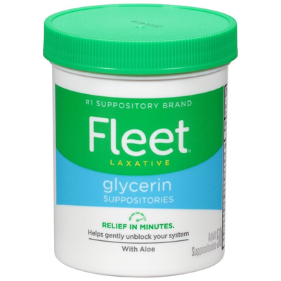 Fleet Glycerin Suppositories for Adult Constipation - 50 Count