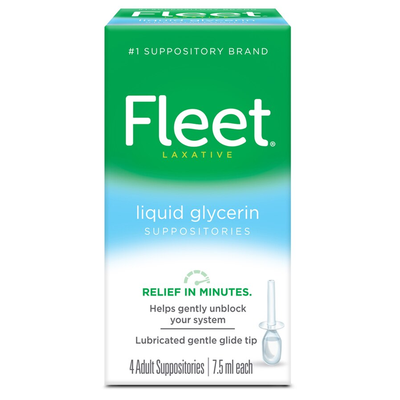 Fleet Liquid Glycerin Laxative Suppositories, 7.5 Ml