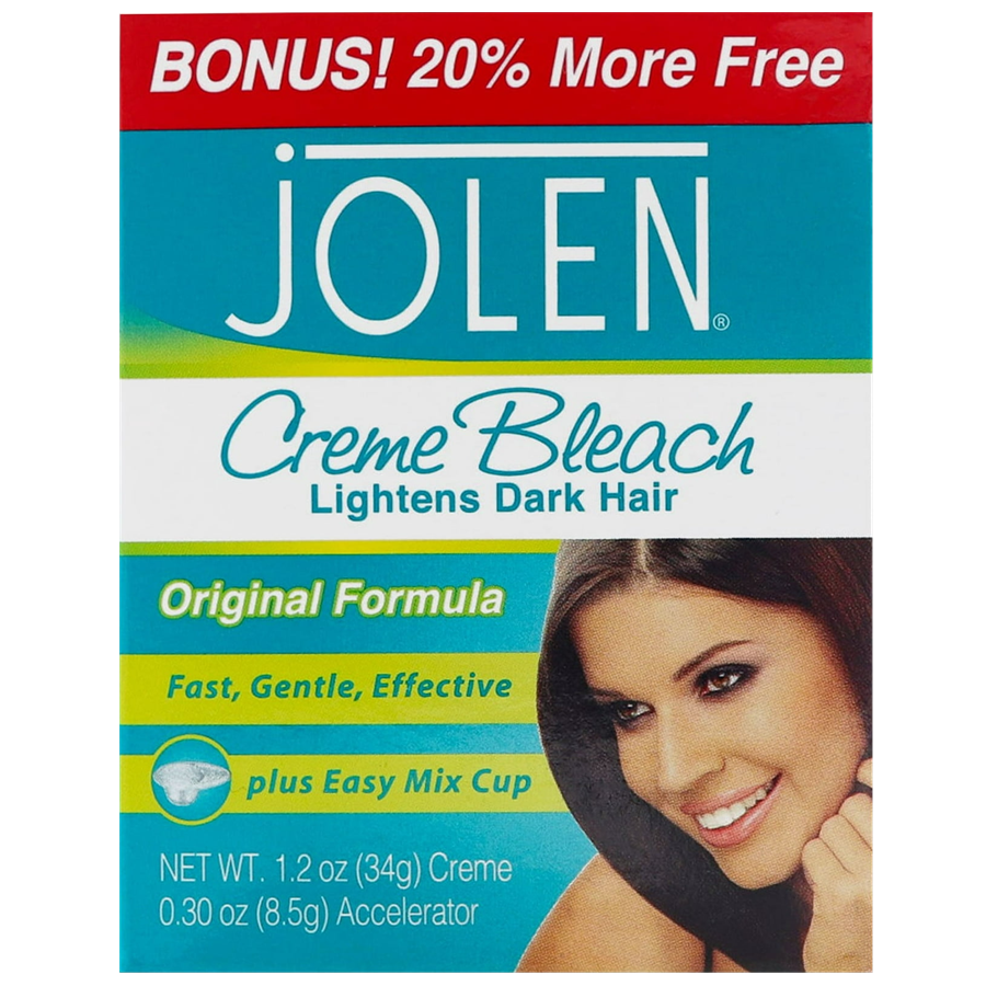 Crème éclaircissante Jolen pour cheveux foncés - 1,2 oz