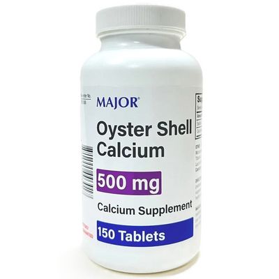 Major Oyster Shell Calcium 500mg - 150 Count