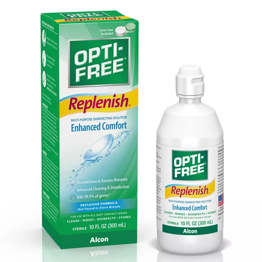 Solución Desinfectante Multiusos Opti-Free Replenish - 10 fl oz