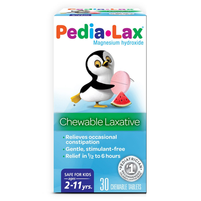 Pedia-Lax Laxatif Mâchable Doux pour Enfants - Saveur Pastèque