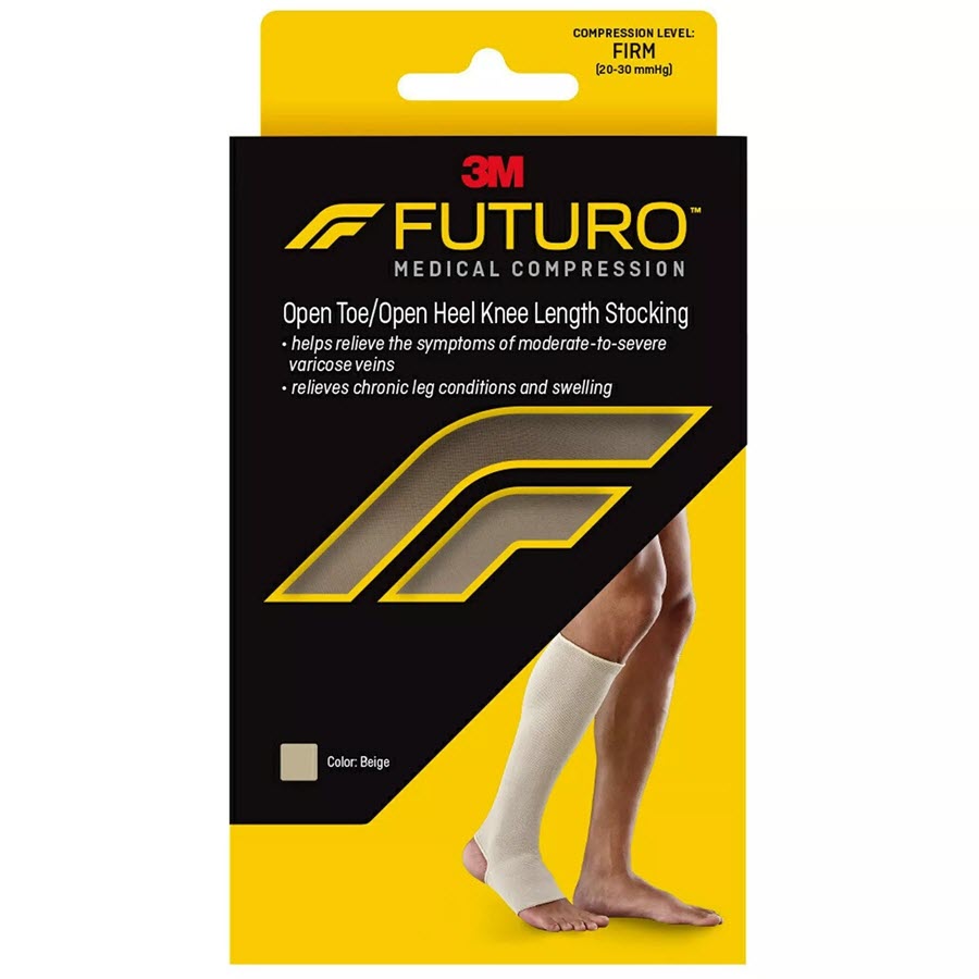 Futuro Unisex Open Toe Compression Stocking - Large