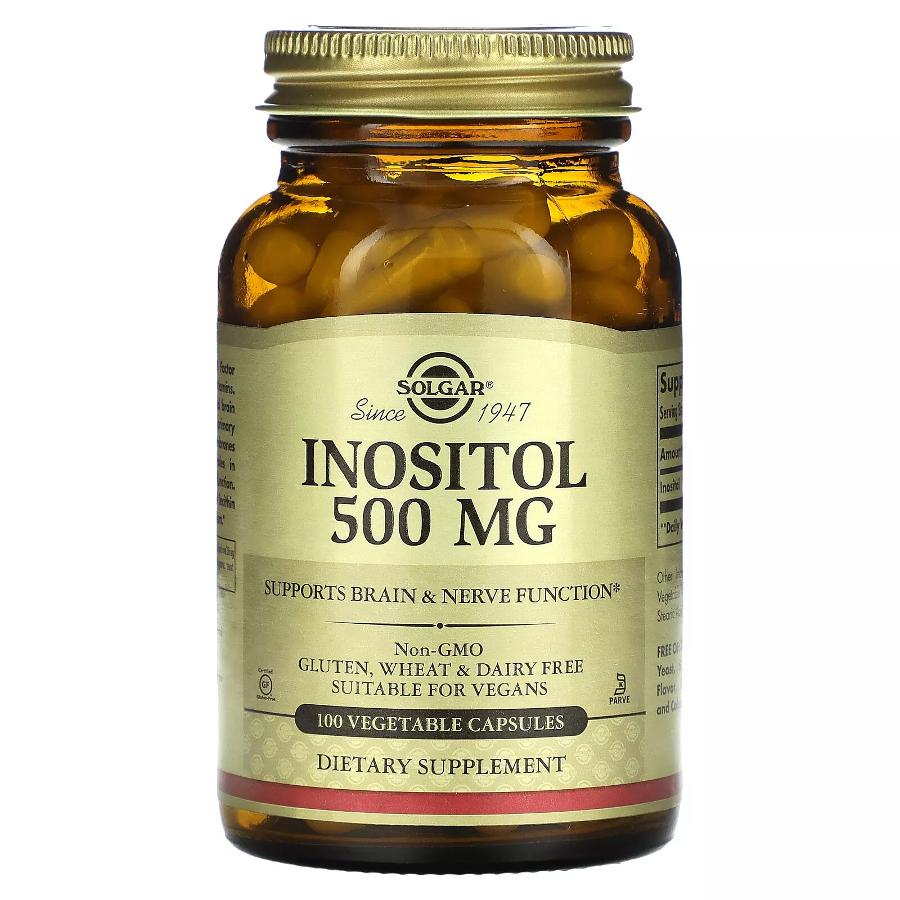 Solgar Inositol 500 Mg - 100 Capsules Végétales