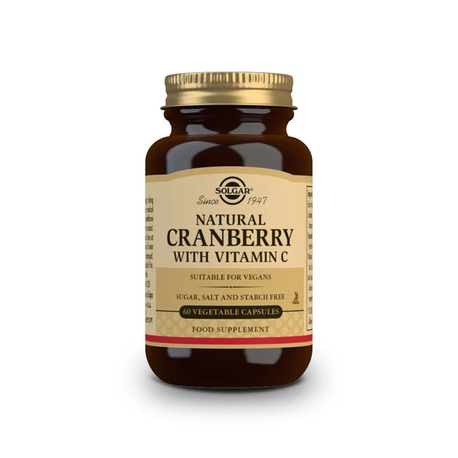 Solgar Natural Cranberry with Vitamin C - 60 Vegetable Capsules