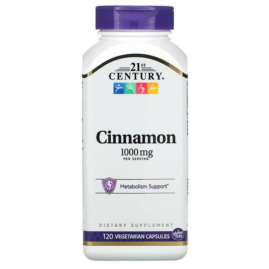 Cannelle du 21ème siècle, 1 000 mg, 120 capsules végétariennes