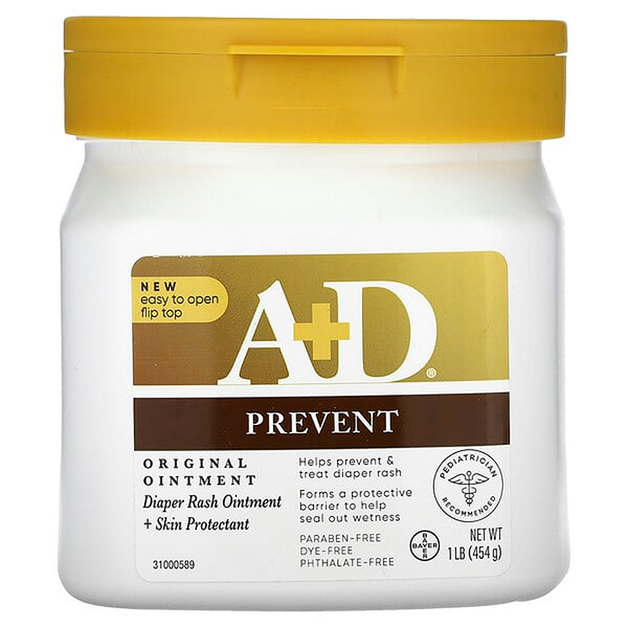 Pommade A+D Original pour érythème fessier, protecteur de la peau, pot de 1 livre