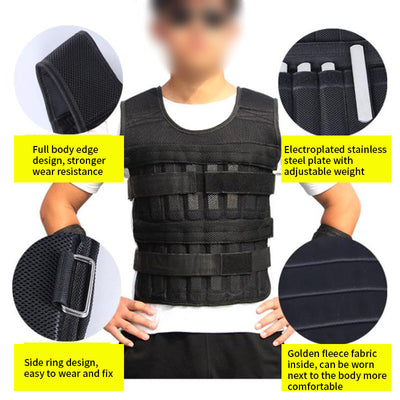 Chaleco de peso para correr premium para un entrenamiento mejorado