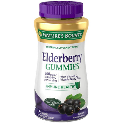 Nature's Bounty Elderberry Gummies - 70 Count