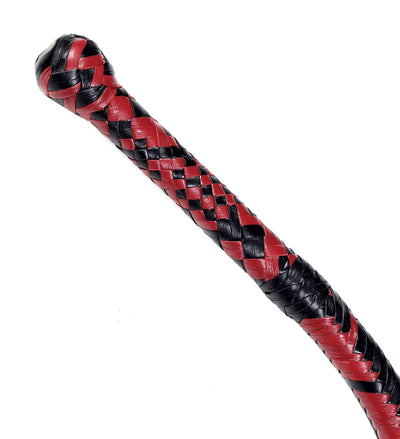 Premium Black & Red Leather Bull Whip – KBS Knives Store (4ft to 16ft) - Korvel