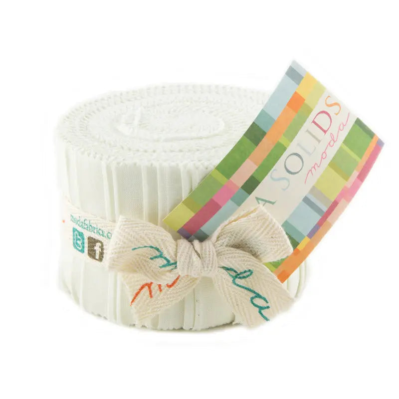 Rollos de Gelatina Junior Bella Solids Porcelana Blanca