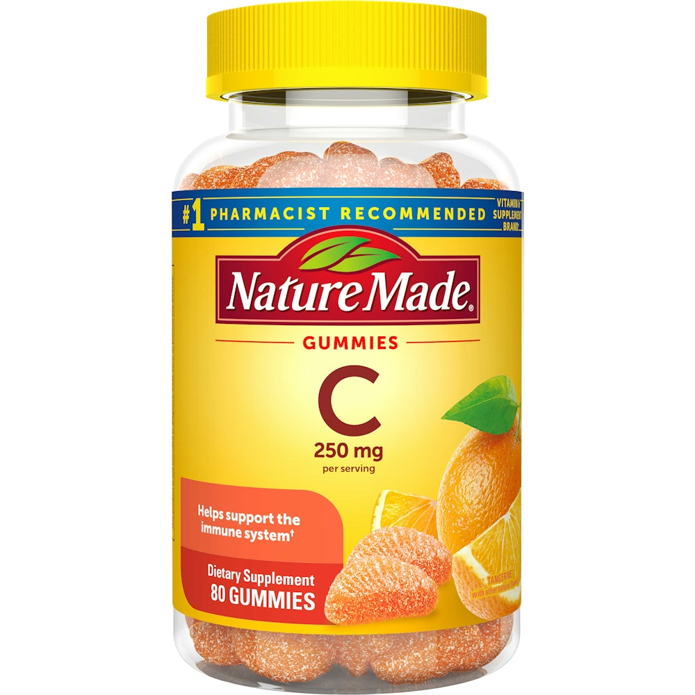 Nature Made Vitamin C 125 mg Gominolas para Adultos - Apoyo Inmunológico, 80 Conteos