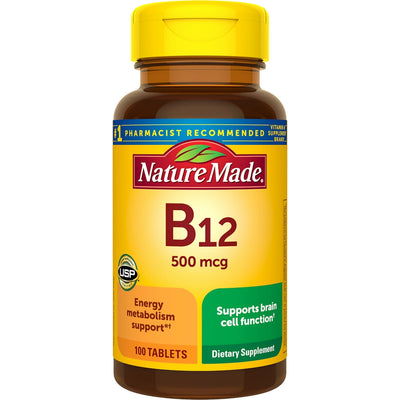 Nature Made® Vitamine B12 500 mcg – Soutien au métabolisme énergétique