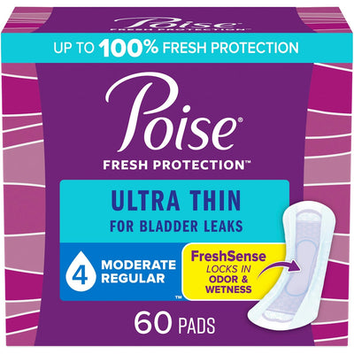 Poise Ultra Thin Postpartum Incontinence Pads - Moderate Absorbency