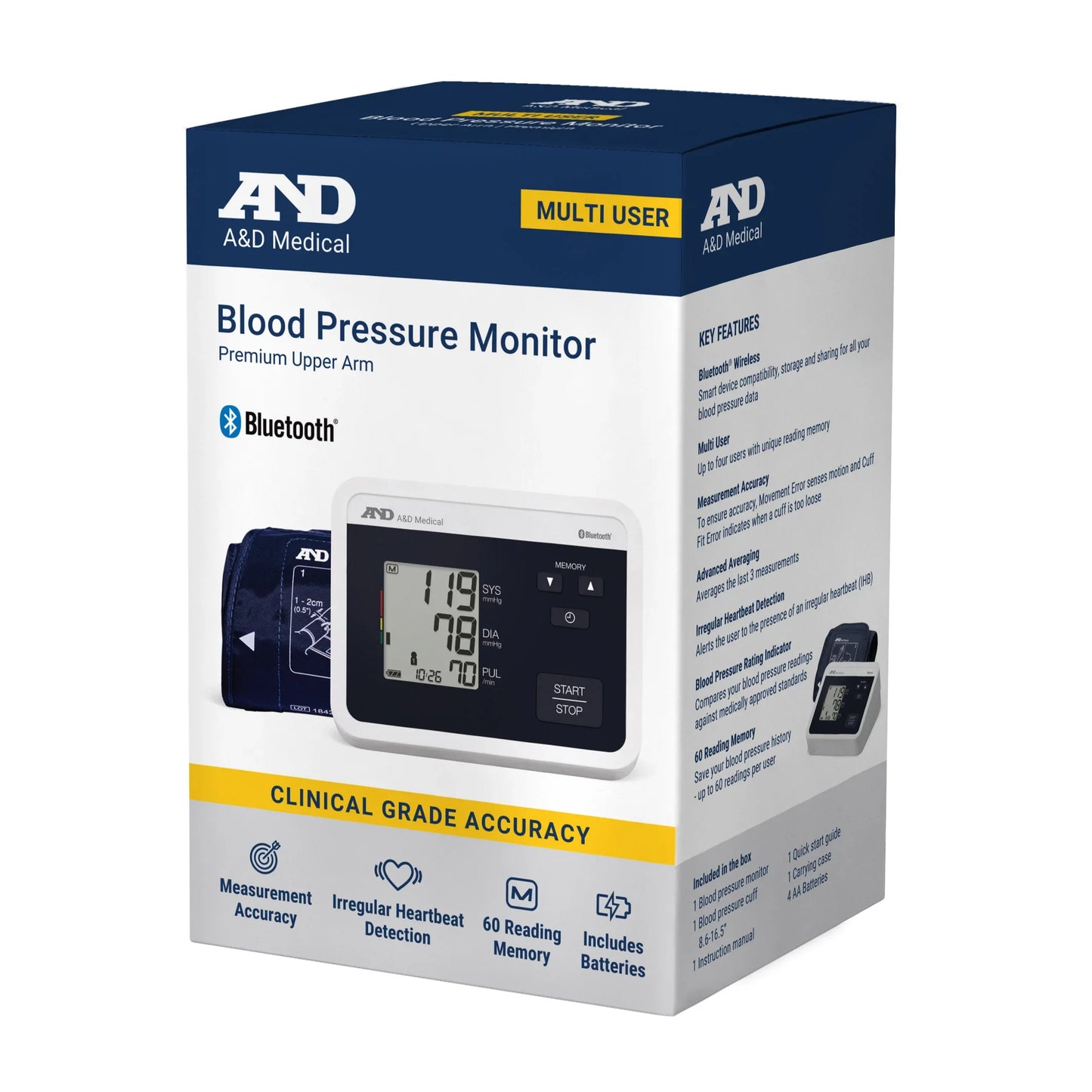 Monitor de Presión Arterial Bluetooth Avanzado - Edición Oro para Brazo Superior
