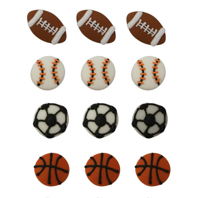 Oasis Supply Edible Fun Shapes - Sports Ball Assortment