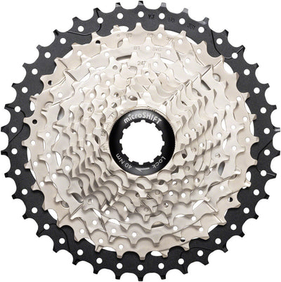 microSHIFT Sword Cassette - 10-Speed 11-38t Alloy Spider Satin Nickel