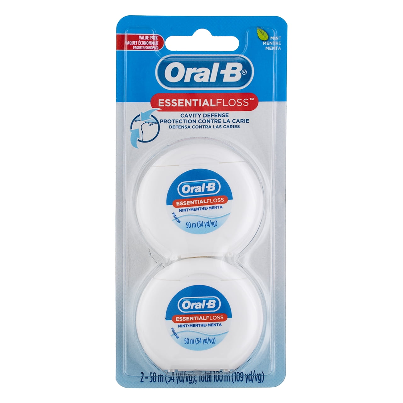 Oral-B EssentialFloss Défense Contre les Caries Menthe Floss Dentaire Pack Économique