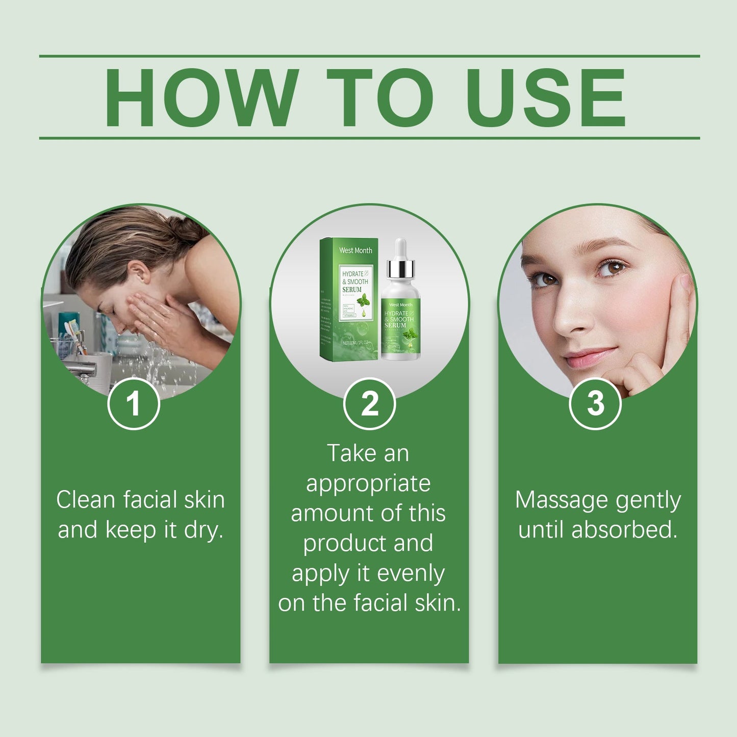 Hydrating Serum With Hyaluronic Acid, Facial Skin Hydrating, Brightening And Firming Serum - Korvel