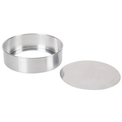 Heavy-Duty Aluminum Removable Bottom Cake Pans - 3" to 10"
